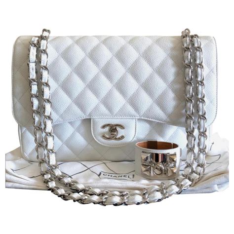 silver chanel bags|jumbo Chanel bag price.